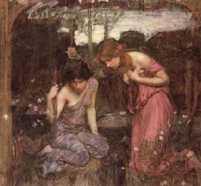 John William Waterhouse Study for Nymphs finding the Head of Orpheus